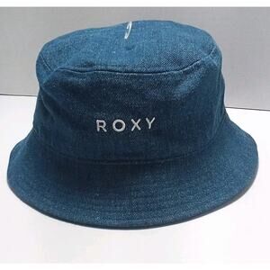 Roxy Blue Denim Bucket Sun Hat Med/LG